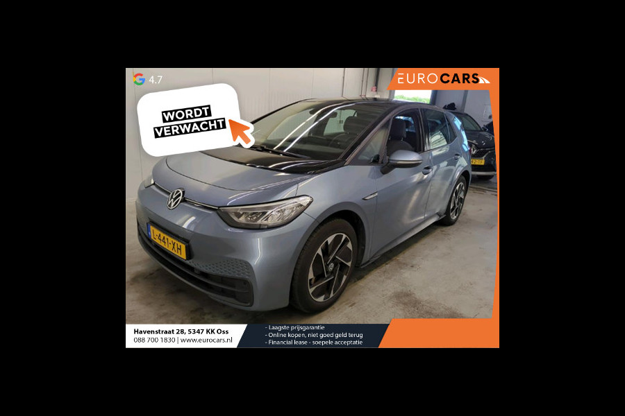 Volkswagen ID.3 Life 58 kWh Climate control Navigatie Cruise control adaptive Parkeersensoren voor + achter LED Voorstoelen verwarmd Apple Carplay/ Android Auto