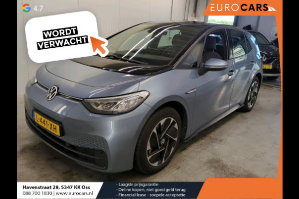 Volkswagen ID.3 Life 58 kWh Climate control Navigatie Cruise control adaptive Parkeersensoren voor + achter LED Voorstoelen verwarmd Apple Carplay/ Android Auto