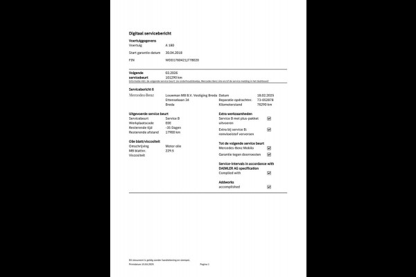 Mercedes-Benz A-Klasse 180 Business Solution | Groot Navi, Camera, Stoelverw., Cruise | Dealeronderhouden | 1e Eigenaar | NAP |