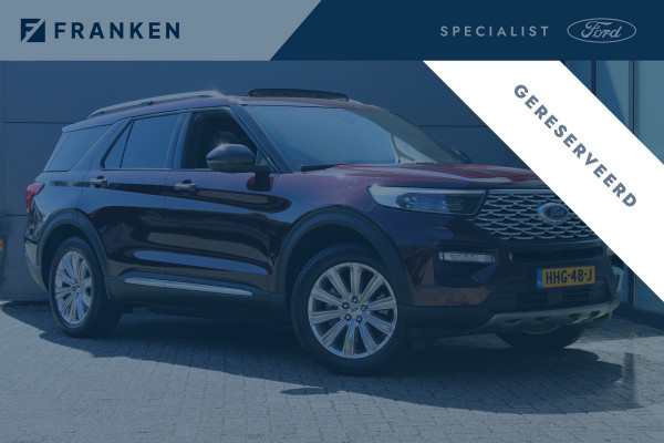 Ford Explorer 3.0 V6 EcoBoost PHEV Platinum | Trekhaak | Full Options | Massage | B&O