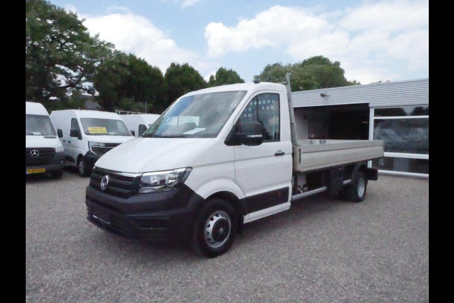 Volkswagen Crafter 2.0 TDI 120PK, L4, Dubbel lucht, Trekhaak 3.500KG, Airco, Open laadbak 425*204*40