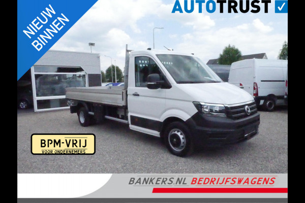 Volkswagen Crafter 2.0 TDI 120PK, L4, Dubbel lucht, Trekhaak 3.500KG, Airco, Open laadbak 425*204*40