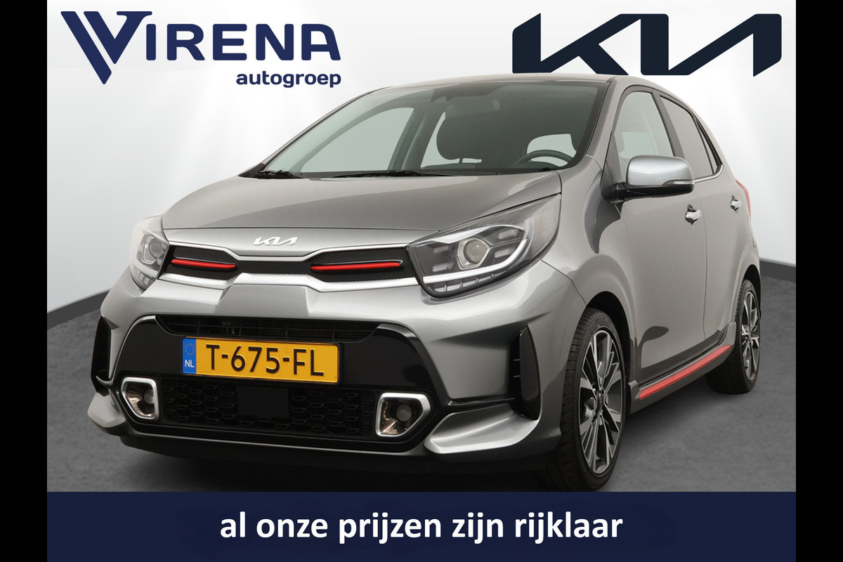 Kia Picanto 1.0 T-GDi GT-Line 5p 100PK! - Navigatie - Climate Control - Schuif/Kanteldak - Stoel/Stuur Verwarming - Leder - Fabrieksgarantie Tot 2030 Kia Picanto 1.0 T-GDi GT-Line 5p 100PK! - Navigatie - Climate Control - Schuif/Kanteldak - Stoel/Stuur Verwarming - Leder - Fabrieksgarantie Tot 2030
