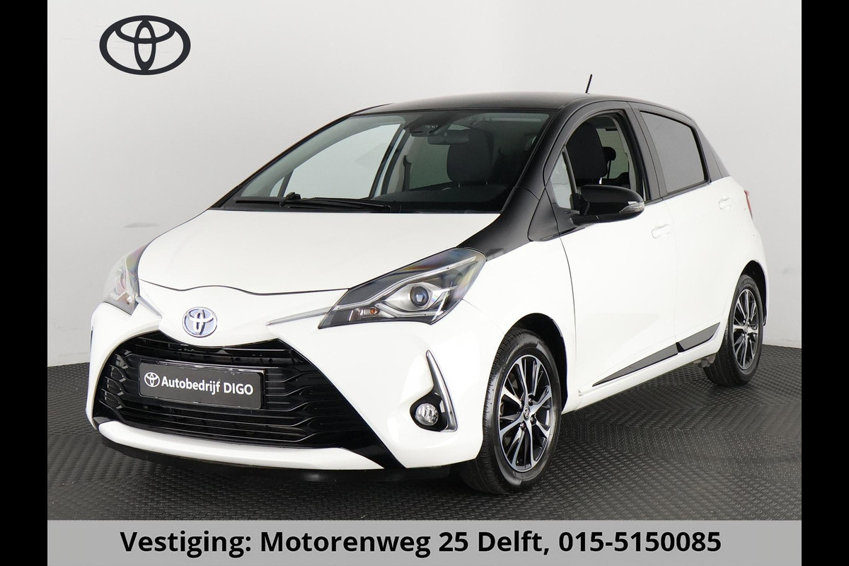 Toyota Yaris 1.5 HYBRID DESIGN SPORT BI-TONE AUTOMAAT CLOUD NAVIGATIE. BIJNA 2020.CAMERA. GARANTIE TOT 2030 Toyota Yaris 1.5 HYBRID DESIGN SPORT BI-TONE AUTOMAAT CLOUD NAVIGATIE. BIJNA 2020.CAMERA. GARANTIE TOT 2030