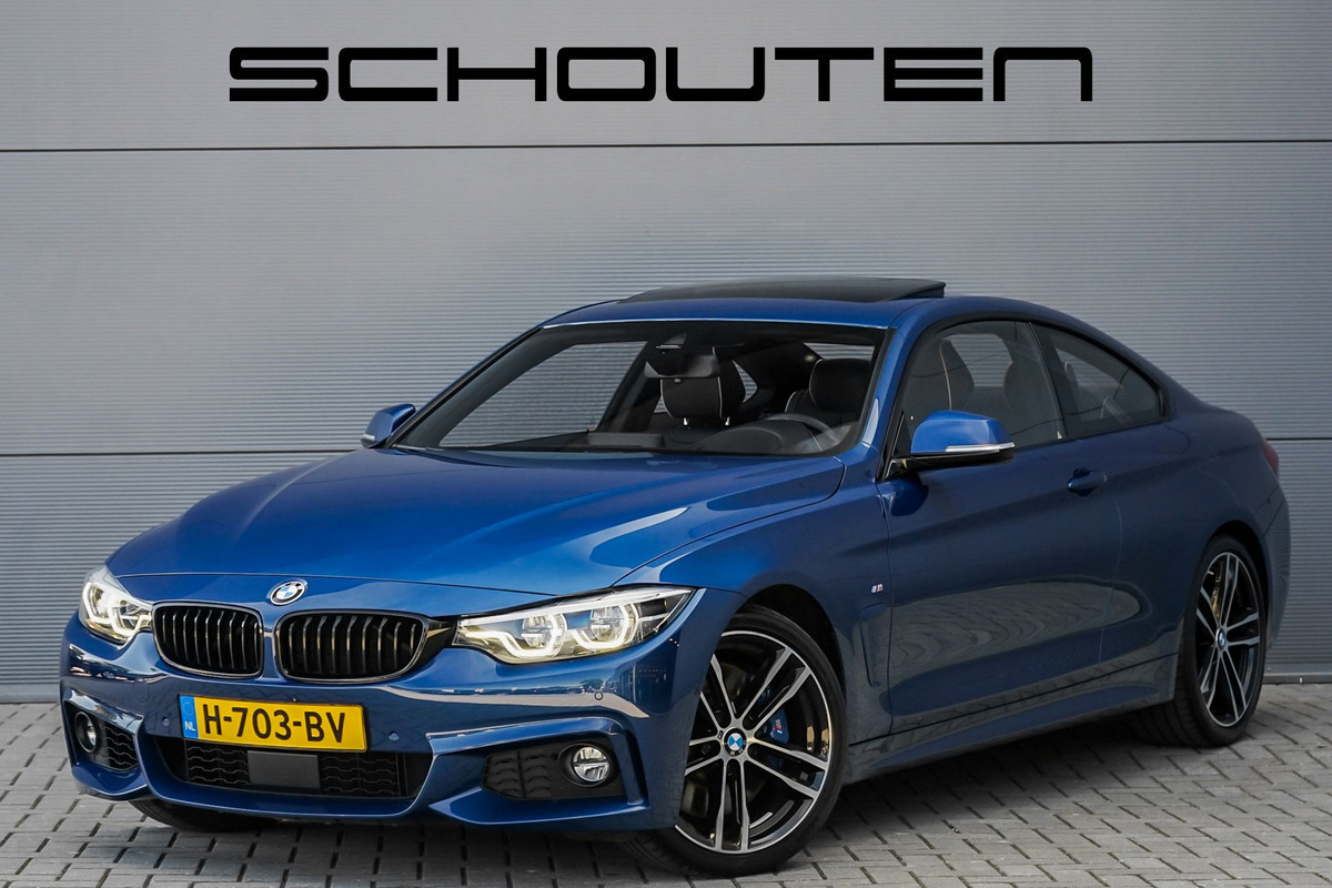 BMW 4 Serie Coupé 440i M-Sport Individual Schuifdak H/K ACC Trekhaak BMW 4 Serie Coupé 440i M-Sport Individual Schuifdak H/K ACC Trekhaak
