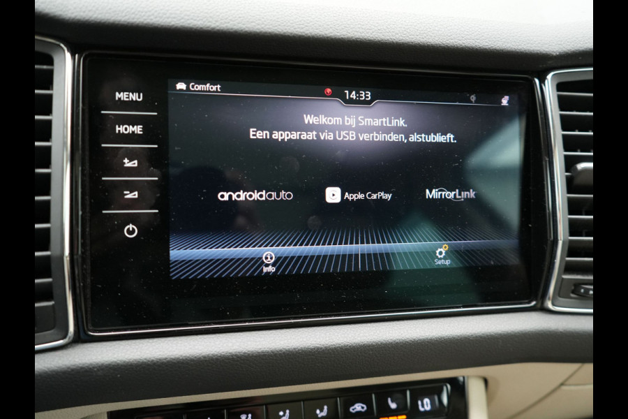 Škoda Kodiaq 2.0 TSI 4x4 Style 180pk DSG | Panodak | Trekhaak af Fabriek | Adaptive Cruise | Alcantara Sportstoelen Memory | 360 Camera | 19"L.M | Keyless | Sfeerverlichting | Apple Carplay | Dode Hoek Detectie |