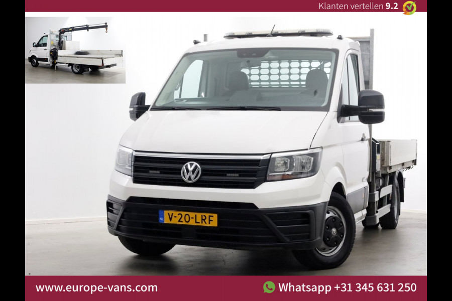 Volkswagen Crafter 50 2.0 TDI 177pk E6 Open Laadbak + HIAB Kraan Trekhaak 3500kg 02-2019