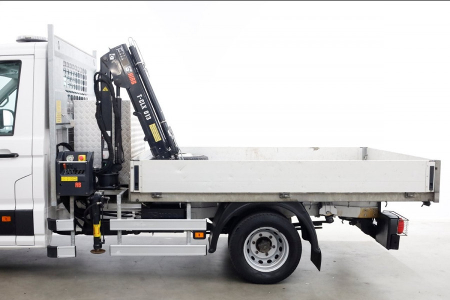 Volkswagen Crafter 50 2.0 TDI 177pk E6 Open Laadbak + HIAB Kraan Trekhaak 3500kg 02-2019