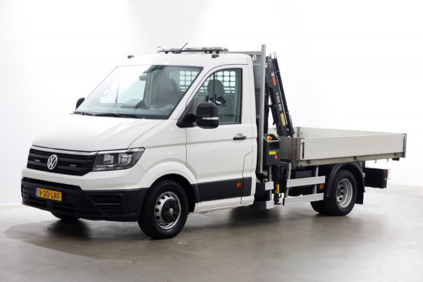 Volkswagen Crafter 50 2.0 TDI 177pk E6 Open Laadbak + HIAB Kraan Trekhaak 3500kg 02-2019