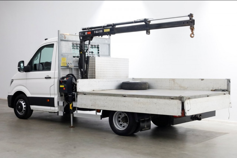 Volkswagen Crafter 50 2.0 TDI 177pk E6 Open Laadbak + HIAB Kraan Trekhaak 3500kg 02-2019