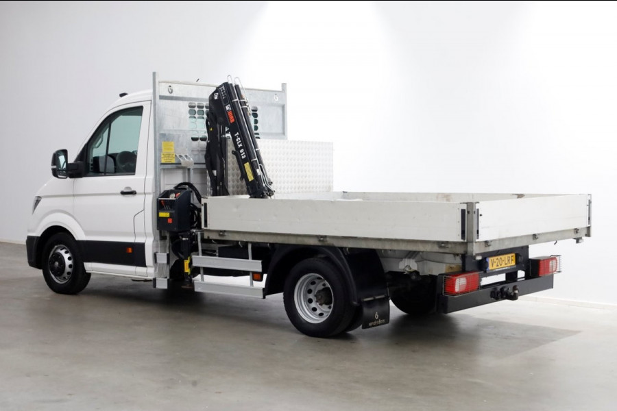 Volkswagen Crafter 50 2.0 TDI 177pk E6 Open Laadbak + HIAB Kraan Trekhaak 3500kg 02-2019