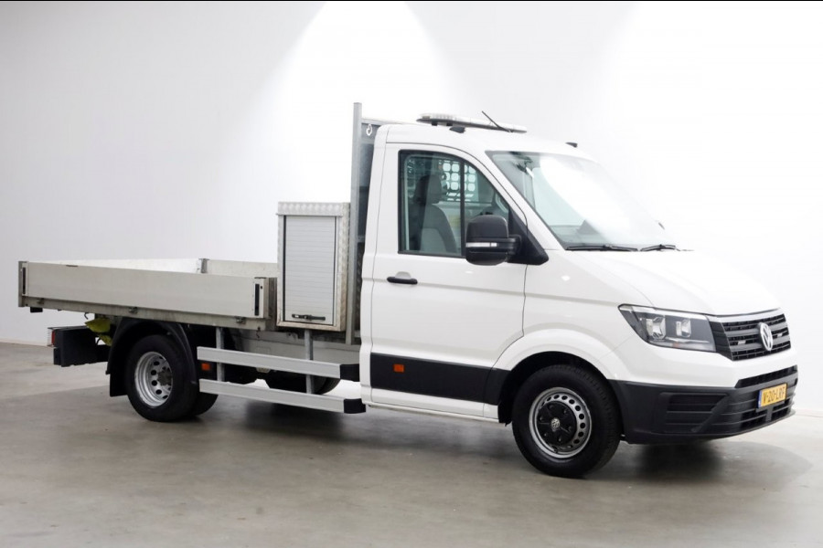 Volkswagen Crafter 50 2.0 TDI 177pk E6 Open Laadbak + HIAB Kraan Trekhaak 3500kg 02-2019