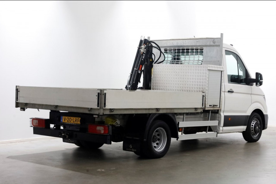 Volkswagen Crafter 50 2.0 TDI 177pk E6 Open Laadbak + HIAB Kraan Trekhaak 3500kg 02-2019