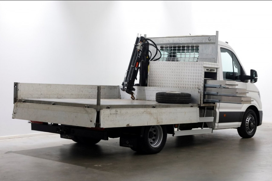 Volkswagen Crafter 50 2.0 TDI 177pk E6 Open Laadbak + HIAB Kraan Trekhaak 3500kg 02-2019
