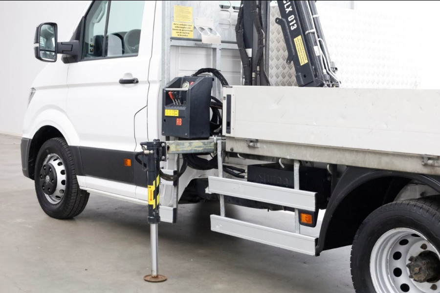 Volkswagen Crafter 50 2.0 TDI 177pk E6 Open Laadbak + HIAB Kraan Trekhaak 3500kg 02-2019