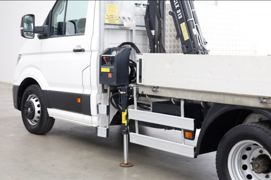 Volkswagen Crafter 50 2.0 TDI 177pk E6 Open Laadbak + HIAB Kraan Trekhaak 3500kg 02-2019