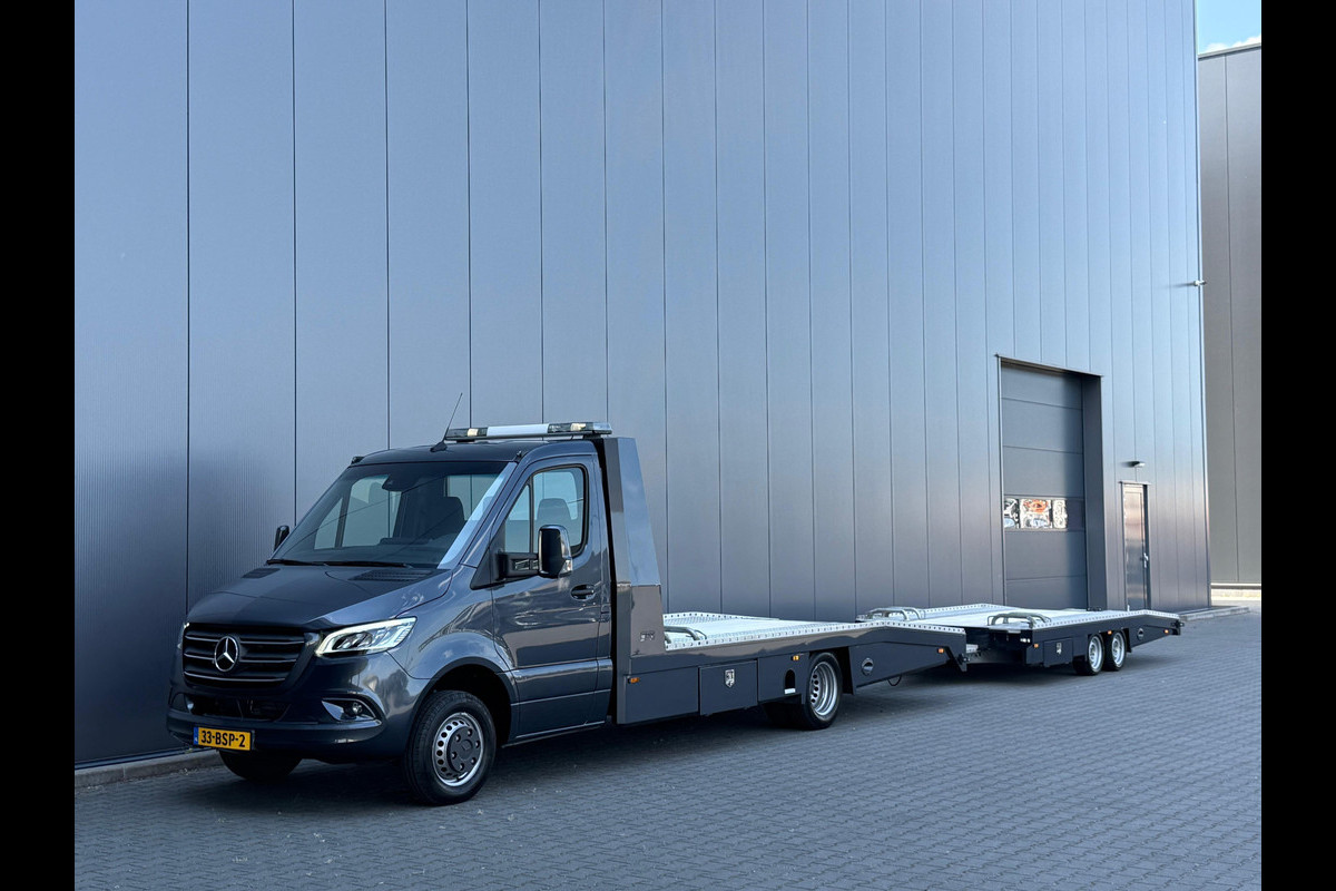 Mercedes-Benz Sprinter 519CDI V6 | 190PK | Luchtvering | Tijhof | 29.543KM NAP | 1e Eigenaar | Autotransporter | Oprijwagen | 2022. Mercedes-Benz Sprinter 519CDI V6 | 190PK | Luchtvering | Tijhof | 29.543KM NAP | 1e Eigenaar | Autotransporter | Oprijwagen | 2022.