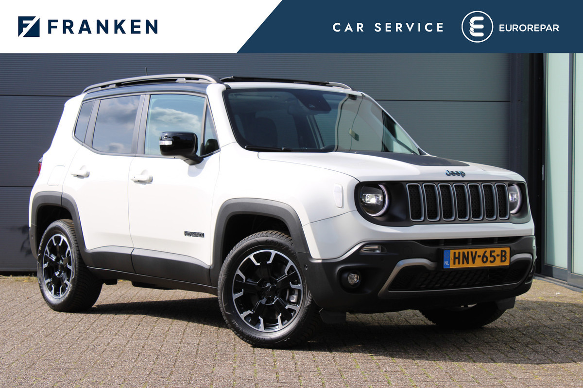 Jeep Renegade 4xe 240 Plug-in Hybrid Electric Upland | Panoramadak | Winterpakket | Led | Camera | Parkeer assistent Jeep Renegade 4xe 240 Plug-in Hybrid Electric Upland | Panoramadak | Winterpakket | Led | Camera | Parkeer assistent