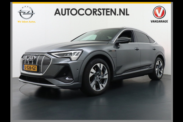 Audi e-tron Sportback 50 Quattro 71kWh S-Line Luchtvering Adaptive-Cruise Panorama-Dak Apple Carplay Android Trekhaak Elektr.Sport-Stoel+Leder/Alcanta Edition Phone-Box Zwarte-Hemel Nacht-Zicht-Assist 2x-Laadpunt Lane-Assist Audi-smartphone-interface