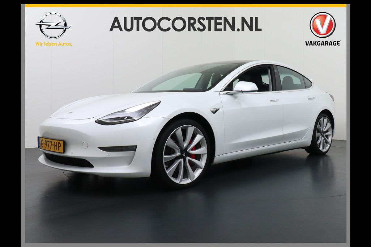 Tesla Model 3 4WD Performance 513pk 3,4 sec 0-100 ! 20" FSD-vb. AutoPilot Carbon-Spoiler Premium-HiFi Pano.dak Camera Leer Adaptive-Cruise+Sto Navi LED ACC DAB Voorverwarmen interieur en Keyless via App One-Pedal-Drive Rode Remklauwen Carbon-Spoiler Origineel Nederlandse auto ! nieuwprijs euro 64.580 euro Garantie op Accu tot 27-09-2027 max 192.000km Tesla Model 3 4WD Performance 513pk 3,4 sec 0-100 ! 20" FSD-vb. AutoPilot Carbon-Spoiler Premium-HiFi Pano.dak Camera Leer Adaptive-Cruise+Sto Navi LED ACC DAB Voorverwarmen interieur en Keyless via App One-Pedal-Drive Rode Remklauwen Carbon-Spoiler Origineel Nederlandse auto ! nieuwprijs euro 64.580 euro Garantie op Accu tot 27-09-2027 max 192.000km
