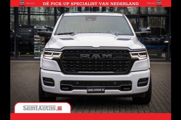 Dodge Ram 1500 Limited Night High Output 540HP 706Nm | Massage + Full Option | De Meest Luxe en Volle Pick-Up in zijn Klasse | Comfortabele Dubbele Cabine met Royale 5 Zitplaatsen | BPM vrij | Nu Leverbaar uit Voorraad | Voorraad Nr 2352 - 7649