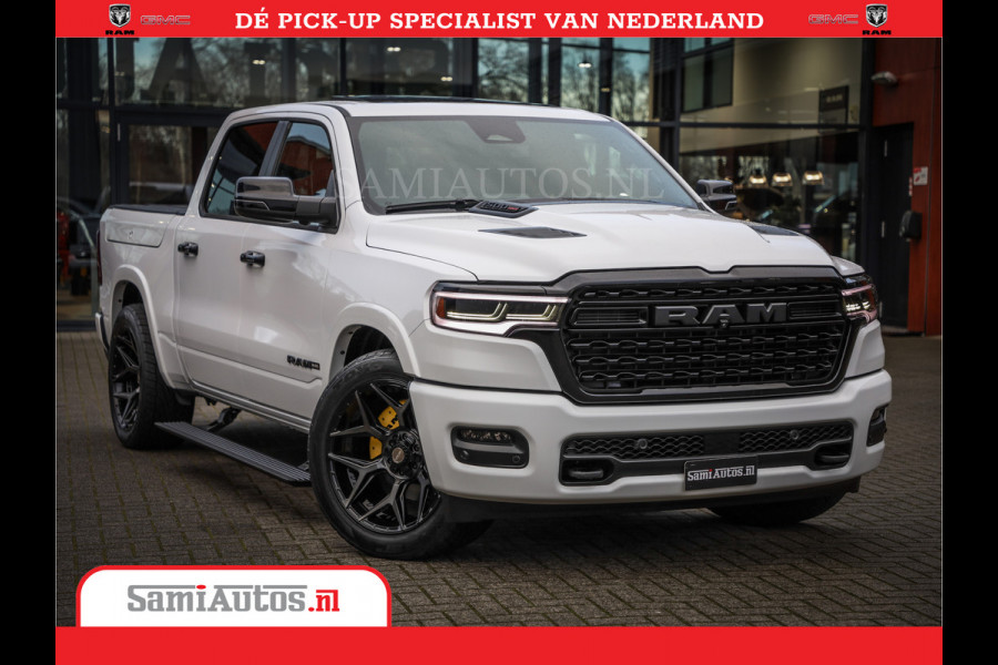 Dodge Ram 1500 Limited Night High Output 540HP 706Nm | Massage + Full Option | De Meest Luxe en Volle Pick-Up in zijn Klasse | Comfortabele Dubbele Cabine met Royale 5 Zitplaatsen | BPM vrij | Nu Leverbaar uit Voorraad | Voorraad Nr 2352 - 7649