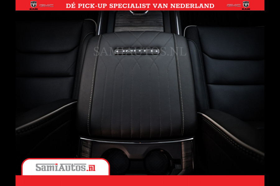Dodge Ram 1500 Limited Night High Output 540HP 706Nm | Massage + Full Option | De Meest Luxe en Volle Pick-Up in zijn Klasse | Comfortabele Dubbele Cabine met Royale 5 Zitplaatsen | BPM vrij | Nu Leverbaar uit Voorraad | Voorraad Nr 2352 - 7649