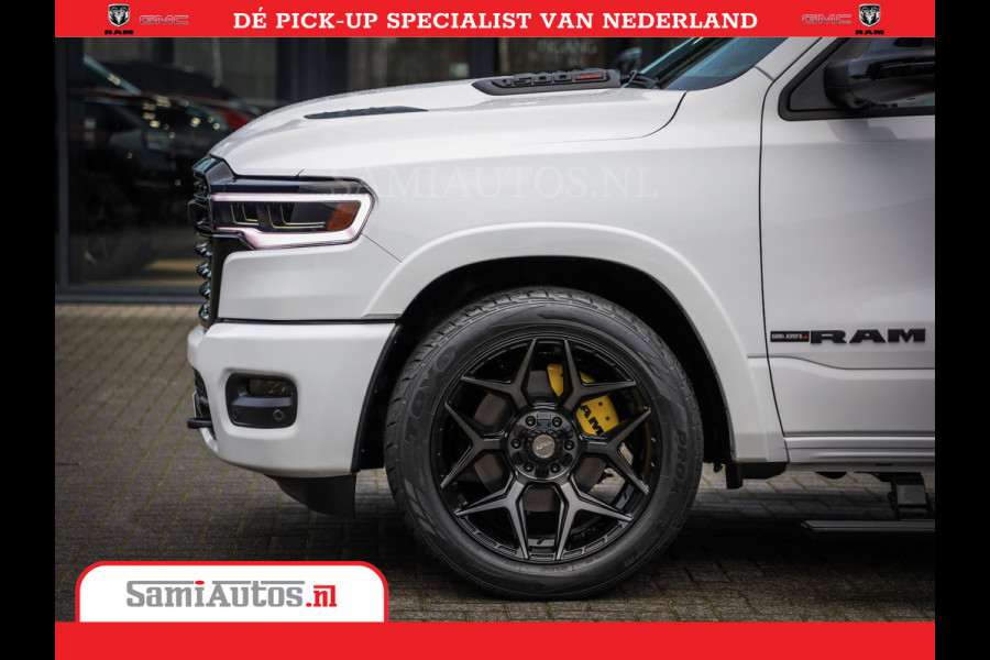 Dodge Ram 1500 Limited Night High Output 540HP 706Nm | Massage + Full Option | De Meest Luxe en Volle Pick-Up in zijn Klasse | Comfortabele Dubbele Cabine met Royale 5 Zitplaatsen | BPM vrij | Nu Leverbaar uit Voorraad | Voorraad Nr 2352 - 7649