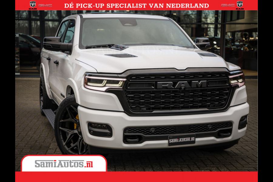Dodge Ram 1500 Limited Night High Output 540HP 706Nm | Massage + Full Option | De Meest Luxe en Volle Pick-Up in zijn Klasse | Comfortabele Dubbele Cabine met Royale 5 Zitplaatsen | BPM vrij | Nu Leverbaar uit Voorraad | Voorraad Nr 2352 - 7649