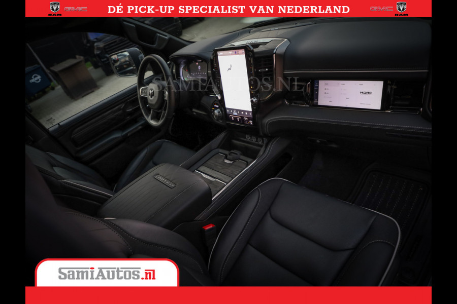 Dodge Ram 1500 Limited Night High Output 540HP 706Nm | Massage + Full Option | De Meest Luxe en Volle Pick-Up in zijn Klasse | Comfortabele Dubbele Cabine met Royale 5 Zitplaatsen | BPM vrij | Nu Leverbaar uit Voorraad | Voorraad Nr 2352 - 7649