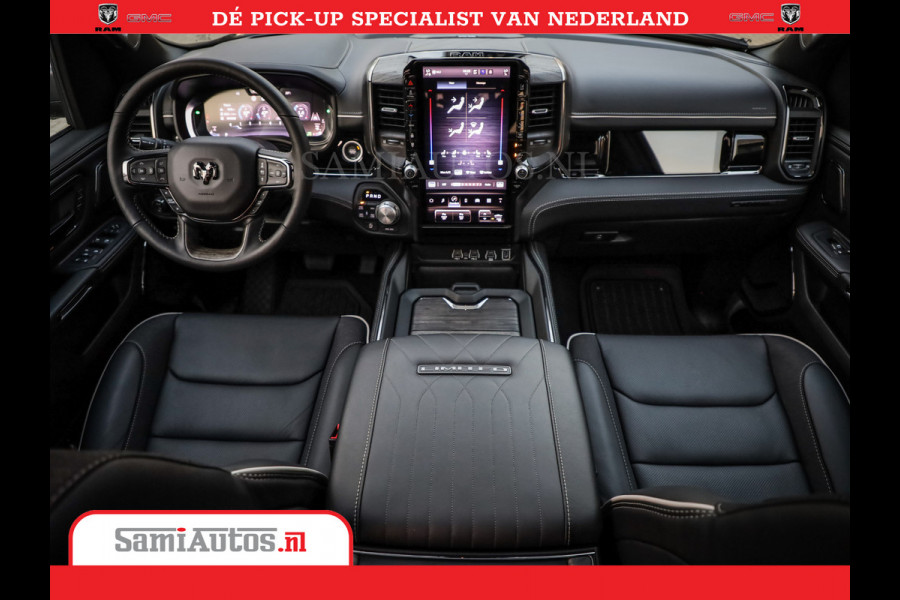 Dodge Ram 1500 Limited Night High Output 540HP 706Nm | Massage + Full Option | De Meest Luxe en Volle Pick-Up in zijn Klasse | Comfortabele Dubbele Cabine met Royale 5 Zitplaatsen | BPM vrij | Nu Leverbaar uit Voorraad | Voorraad Nr 2352 - 7649
