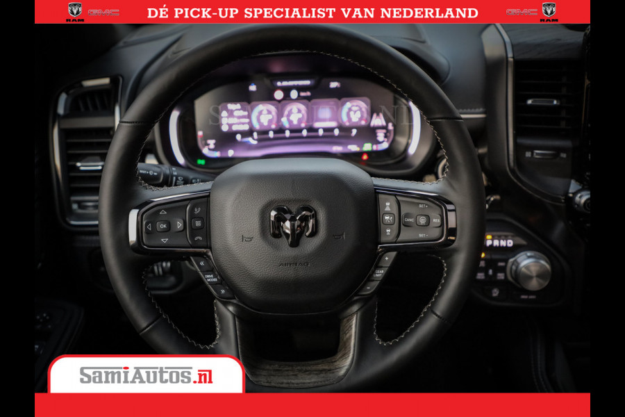 Dodge Ram 1500 Limited Night High Output 540HP 706Nm | Massage + Full Option | De Meest Luxe en Volle Pick-Up in zijn Klasse | Comfortabele Dubbele Cabine met Royale 5 Zitplaatsen | BPM vrij | Nu Leverbaar uit Voorraad | Voorraad Nr 2352 - 7649