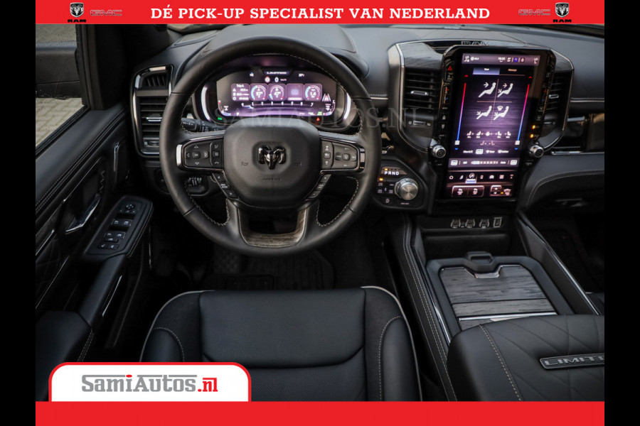 Dodge Ram 1500 Limited Night High Output 540HP 706Nm | Massage + Full Option | De Meest Luxe en Volle Pick-Up in zijn Klasse | Comfortabele Dubbele Cabine met Royale 5 Zitplaatsen | BPM vrij | Nu Leverbaar uit Voorraad | Voorraad Nr 2352 - 7649