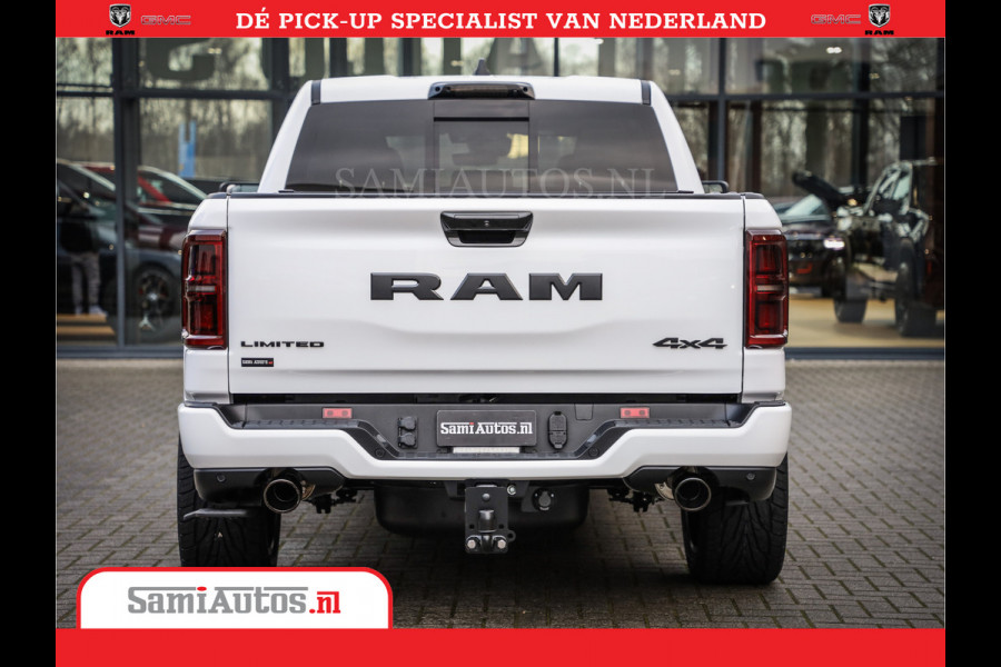 Dodge Ram 1500 Limited Night High Output 540HP 706Nm | Massage + Full Option | De Meest Luxe en Volle Pick-Up in zijn Klasse | Comfortabele Dubbele Cabine met Royale 5 Zitplaatsen | BPM vrij | Nu Leverbaar uit Voorraad | Voorraad Nr 2352 - 7649