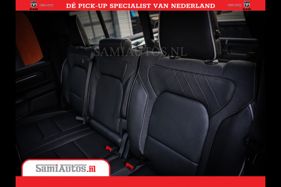 Dodge Ram 1500 Limited Night High Output 540HP 706Nm | Massage + Full Option | De Meest Luxe en Volle Pick-Up in zijn Klasse | Comfortabele Dubbele Cabine met Royale 5 Zitplaatsen | BPM vrij | Nu Leverbaar uit Voorraad | Voorraad Nr 2352 - 7649