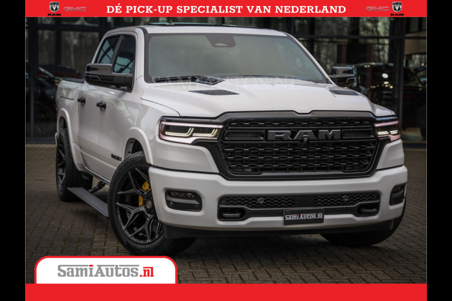 Dodge Ram 1500 Limited Night High Output 540HP 706Nm | Massage + Full Option | De Meest Luxe en Volle Pick-Up in zijn Klasse | Comfortabele Dubbele Cabine met Royale 5 Zitplaatsen | BPM vrij | Nu Leverbaar uit Voorraad | Voorraad Nr 2352 - 7649