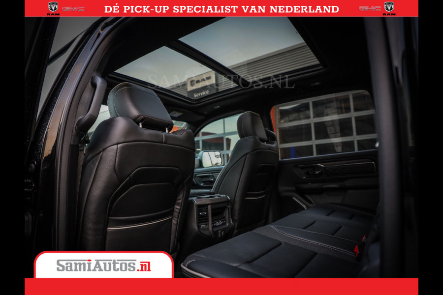 Dodge Ram 1500 Limited Night High Output 540HP 706Nm | Massage + Full Option | De Meest Luxe en Volle Pick-Up in zijn Klasse | Comfortabele Dubbele Cabine met Royale 5 Zitplaatsen | BPM vrij | Nu Leverbaar uit Voorraad | Voorraad Nr 2352 - 7649