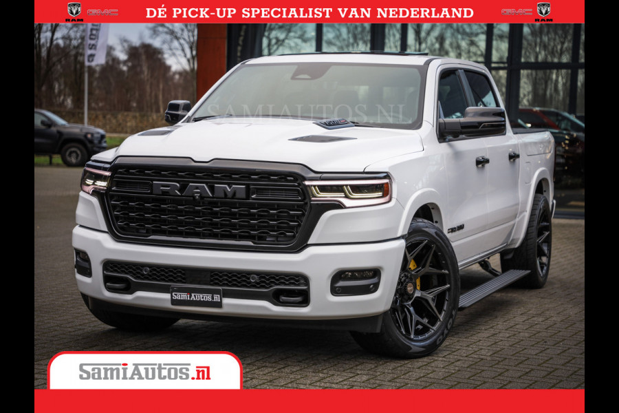 Dodge Ram 1500 Limited Night High Output 540HP 706Nm | Massage + Full Option | De Meest Luxe en Volle Pick-Up in zijn Klasse | Comfortabele Dubbele Cabine met Royale 5 Zitplaatsen | BPM vrij | Nu Leverbaar uit Voorraad | Voorraad Nr 2352 - 7649