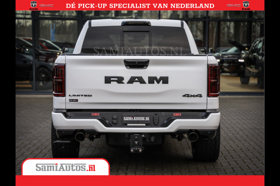Dodge Ram 1500 Limited Night High Output 540HP 706Nm | Massage + Full Option | De Meest Luxe en Volle Pick-Up in zijn Klasse | Comfortabele Dubbele Cabine met Royale 5 Zitplaatsen | BPM vrij | Nu Leverbaar uit Voorraad | Voorraad Nr 2352 - 7649