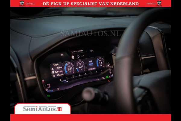 Dodge Ram 1500 Limited Night High Output 540HP 706Nm | Massage + Full Option | De Meest Luxe en Volle Pick-Up in zijn Klasse | Comfortabele Dubbele Cabine met Royale 5 Zitplaatsen | BPM vrij | Nu Leverbaar uit Voorraad | Voorraad Nr 2352 - 7649