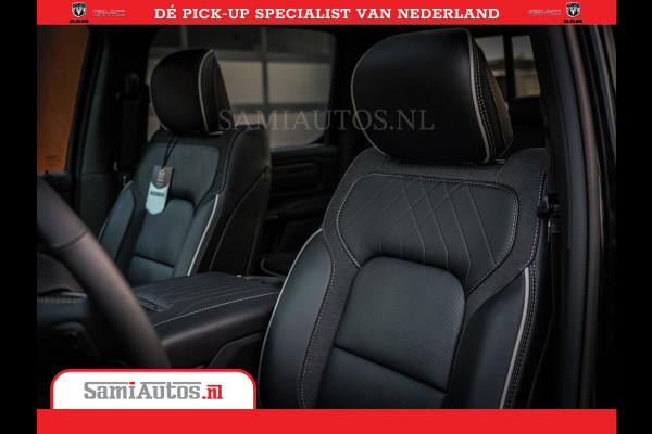 Dodge Ram 1500 Limited Night High Output 540HP 706Nm | Massage + Full Option | De Meest Luxe en Volle Pick-Up in zijn Klasse | Comfortabele Dubbele Cabine met Royale 5 Zitplaatsen | BPM vrij | Nu Leverbaar uit Voorraad | Voorraad Nr 2352 - 7649