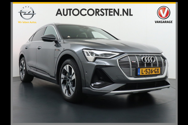Audi e-tron Sportback 50 Quattro 71kWh S-Line Luchtvering Adaptive-Cruise Panorama-Dak Apple Carplay Android Trekhaak Elektr.Sport-Stoel+Leder/Alcanta Edition Phone-Box Zwarte-Hemel Nacht-Zicht-Assist 2x-Laadpunt Lane-Assist Audi-smartphone-interface