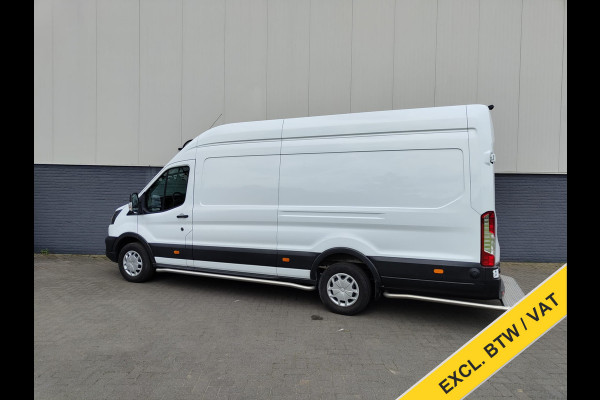 Ford Transit 350 D130pk L4H3 Navi Camera Pdc Apple Carplay Android WiFi-vb Airco Cruise Control Voorruit-Verwarmd 2.0TDCI Regensensor DAB Schuifdeur Betonplex Vloer Wandbetimmering Roll Stability Control Led Spoorwisselassist Euro 6 Zeer Compleet!