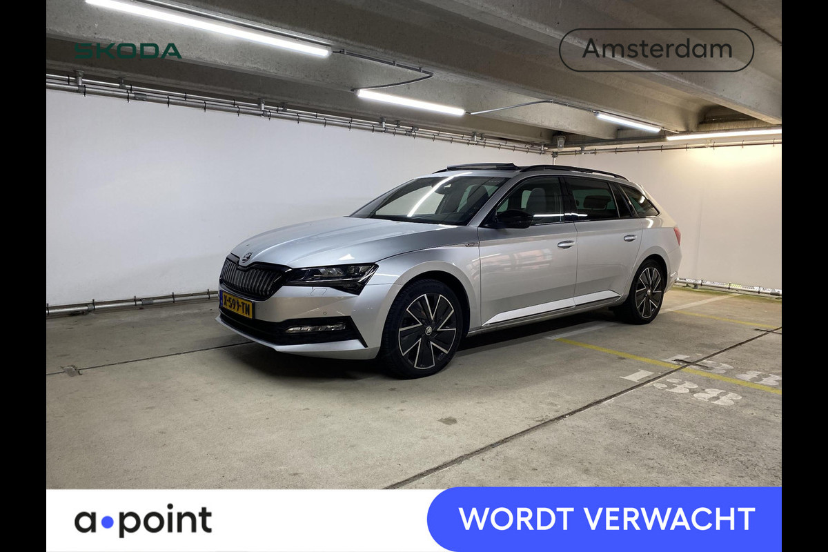 Škoda Superb Combi 1.4 TSI iV Sportline Business 218 pk Automaat (DSG) | Verlengde garantie | Navigatie | Panoramadak | Parkeersensoren | Achteruitrijcamera | Stoelverwarming v/a | Škoda Superb Combi 1.4 TSI iV Sportline Business 218 pk Automaat (DSG) | Verlengde garantie | Navigatie | Panoramadak | Parkeersensoren | Achteruitrijcamera | Stoelverwarming v/a |