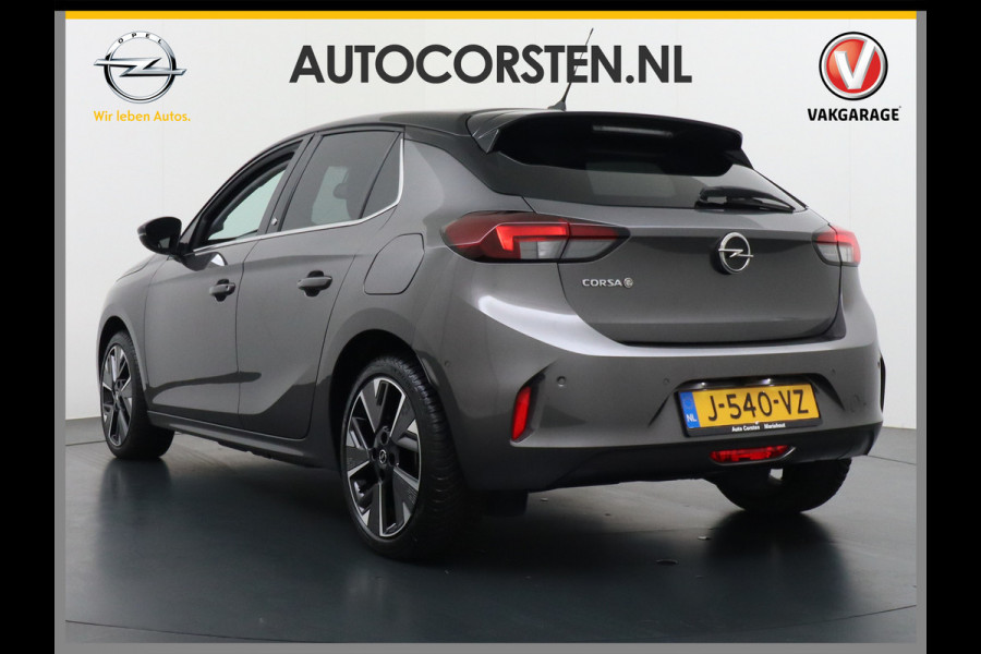 Opel CORSA-E Elegance 50kWh Autom. Two-Tone Apple Carplay Android Auto Navi Ecc Adap.Cruise Control 360° Camera Keyless DAB Led Lmv 17" Verkeersbord detectie Rijstrooksensor Winter-Pakket Parkeer-Pakket Premium-Pakket 1e Eigenaar Origineel Nederlandse Auto Nieuwprijs  €35.000,-