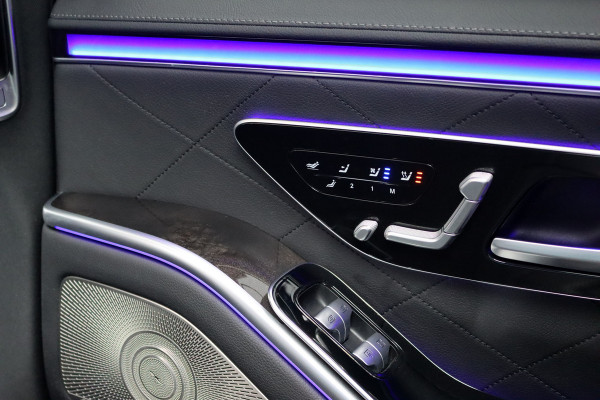 Mercedes-Benz S-Klasse 500 4MATIC Lang AMG Line Aut9 | Achterasbesturing | Luchtvering | Chauffeurspakket | Zonweringspakket | Distronic+ | Entertainment Achter | Massage | Stoelventilatie | Digital Light | HUD | Verwarmd Stuurwiel |