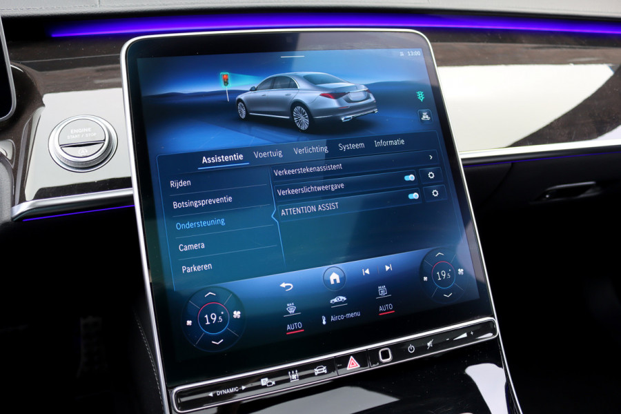 Mercedes-Benz S-Klasse 500 4MATIC Lang AMG Line Aut9 | Achterasbesturing | Luchtvering | Chauffeurspakket | Zonweringspakket | Distronic+ | Entertainment Achter | Massage | Stoelventilatie | Digital Light | HUD | Verwarmd Stuurwiel |