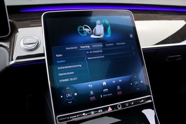 Mercedes-Benz S-Klasse 500 4MATIC Lang AMG Line Aut9 | Achterasbesturing | Luchtvering | Chauffeurspakket | Zonweringspakket | Distronic+ | Entertainment Achter | Massage | Stoelventilatie | Digital Light | HUD | Verwarmd Stuurwiel |