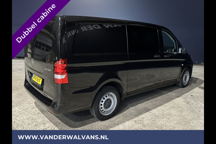 Mercedes-Benz Vito 114 CDI Automaat L2H1 Dubbele cabine Euro6 Airco | Camera | Navigatie | Cruisecontrol 5-Zits, Parkeersensoren, Achterklep