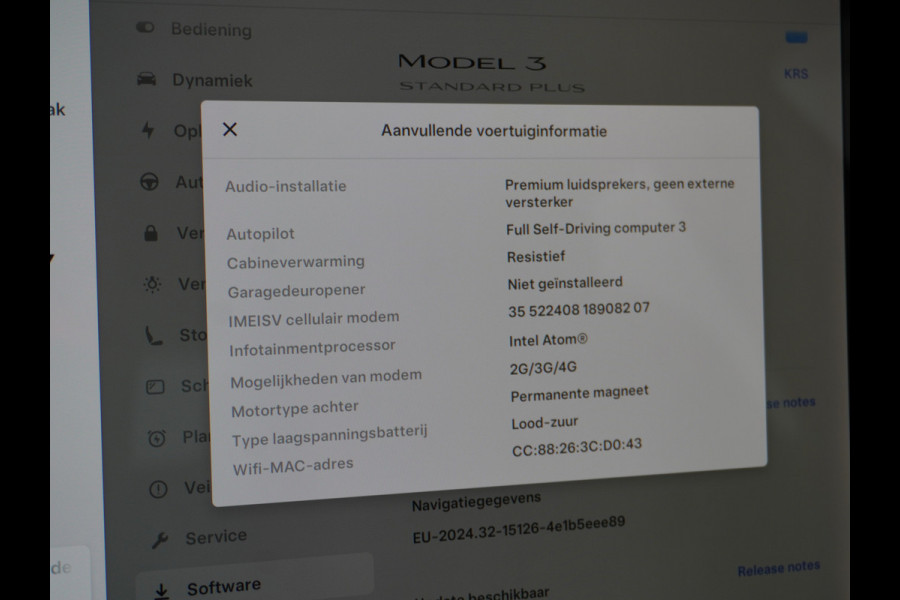 Tesla Model 3 RWD SR+ 60kWh 325PK Lmv 18" AutoPilot Leder PanoDak Adaptive-Cruise Lmv Camera's Elektr.-Stuur+Stoelen+Spiegels+Geheugen+Easy-En Navi LED Comfortstoelen ACC DAB Keyless en Voorverwarmen interieur via App One-Pedal-Drive Origineel Nederlandse auto tot 11kw laden thuis! Garantie Accu tot 10-03-2027 max 160.000km 1.584kg licht!